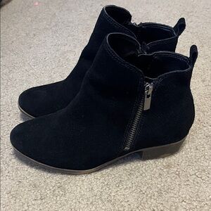Gianni Bini Girls Black Suede Ankle Boots